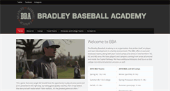 Desktop Screenshot of bradleybaseballacademy.com